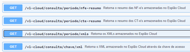 API consulta NFe e CTe