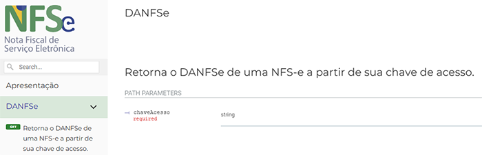 Download DANFSe via API da NFSe Nacional