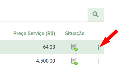 Opções Portal NFS-e Download