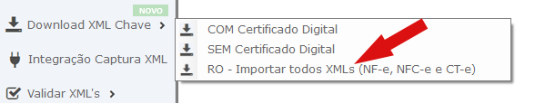 importar XML RO desktop