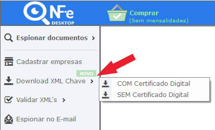 Investivar Chaves de Acesso Desktop
