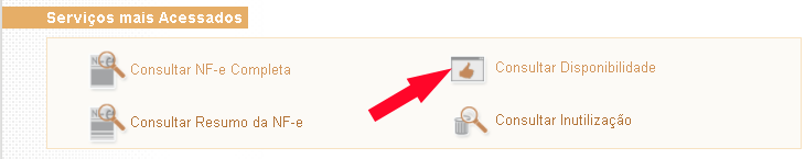 Botao Disponibilidade Servicos Sefaz